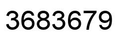 Number 3683679 black image