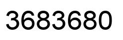 Number 3683680 black image