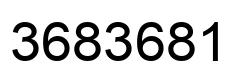 Number 3683681 black image