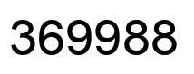 Number 369988 black image