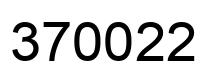 Número 370022 imagen negro