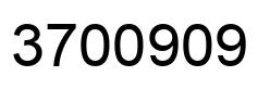 Number 3700909 black image