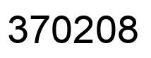 Number 370208 black image