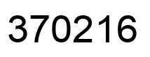 Number 370216 black image