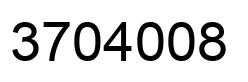 Number 3704008 black image