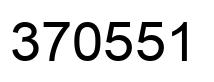 Number 370551 black image