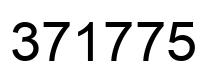 Number 371775 black image