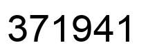 Number 371941 black image