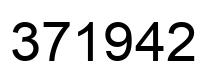 Number 371942 black image