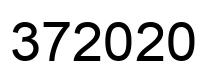 Number 372020 black image