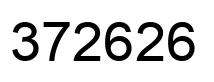 Number 372626 black image