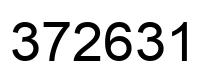 Number 372631 black image