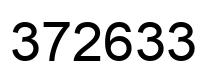 Number 372633 black image