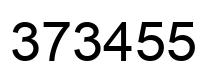 Number 373455 black image
