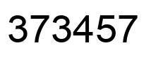 Number 373457 black image