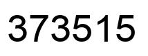 Number 373515 black image