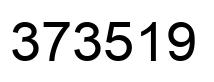 Number 373519 black image