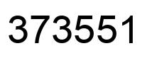 Number 373551 black image