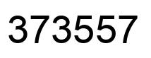 Number 373557 black image