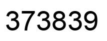Number 373839 black image