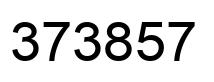 Number 373857 black image