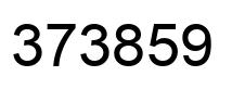 Number 373859 black image