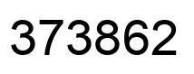 Number 373862 black image