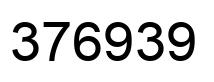 Número 376939 imagen negro