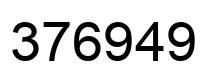 Número 376949 imagen negro