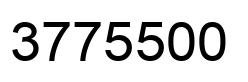 Number 3775500 black image