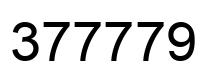 Número 377779 imagen negro