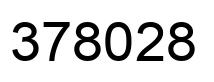 Number 378028 black image
