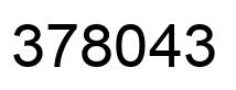 Número 378043 imagen negro