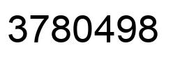 Número 3780498 imagen negro
