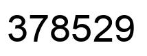Número 378529 imagen negro