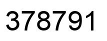 Number 378791 black image