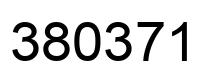 Number 380371 black image