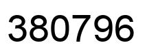 Número 380796 imagen negro