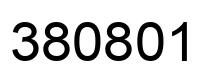 Number 380801 black image
