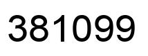 Number 381099 black image