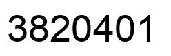 Número 3820401 imagen negro