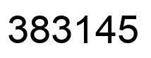 Number 383145 black image
