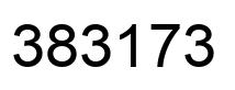 Number 383173 black image