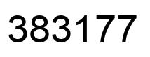 Number 383177 black image