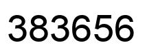 Number 383656 black image