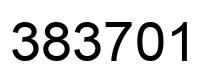 Number 383701 black image