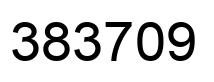 Number 383709 black image