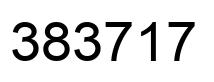Number 383717 black image