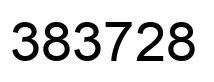 Number 383728 black image