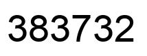 Number 383732 black image